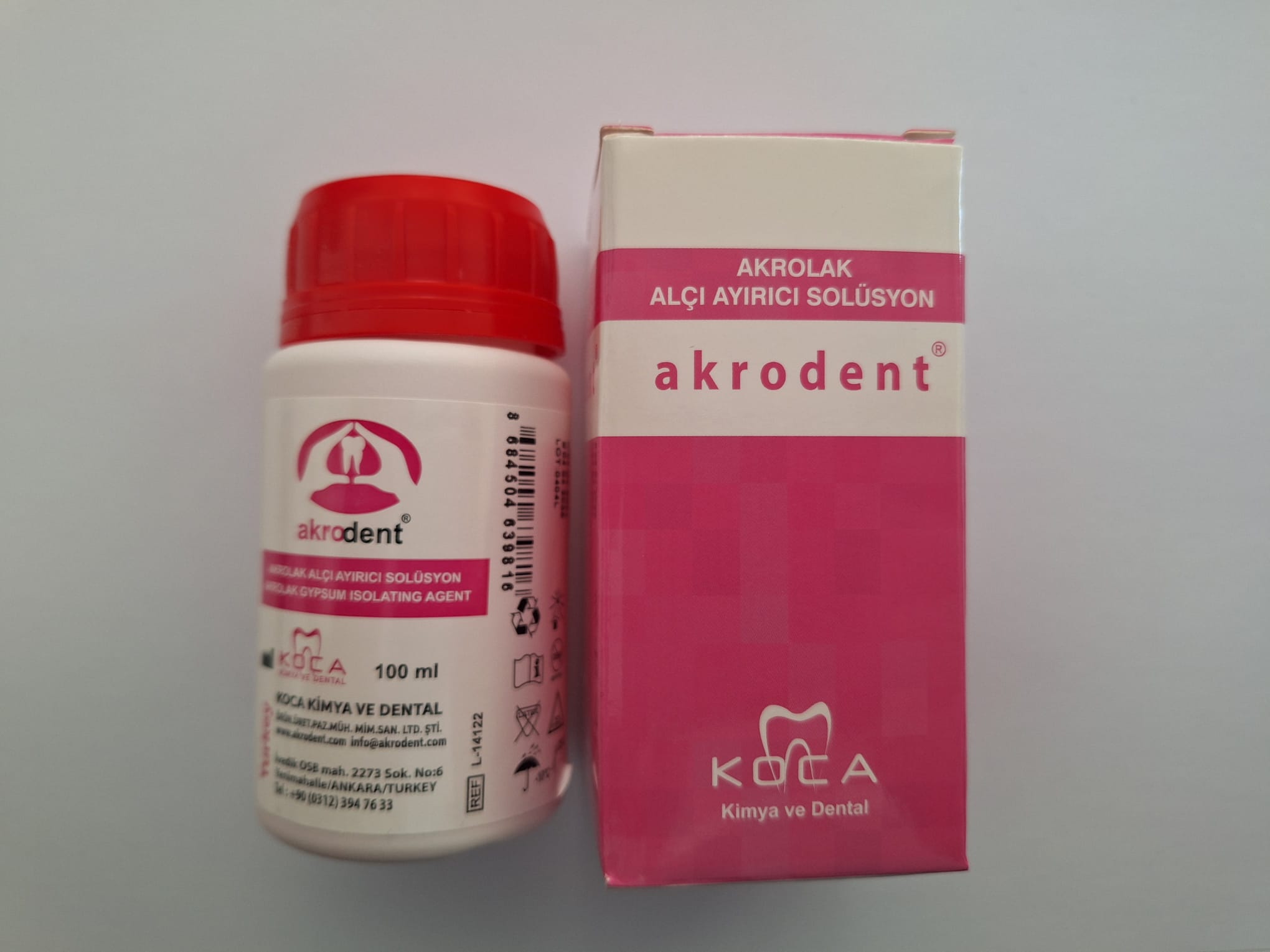 Akrodent Lak Alçı Ayırıcı Solüsyon 100ml