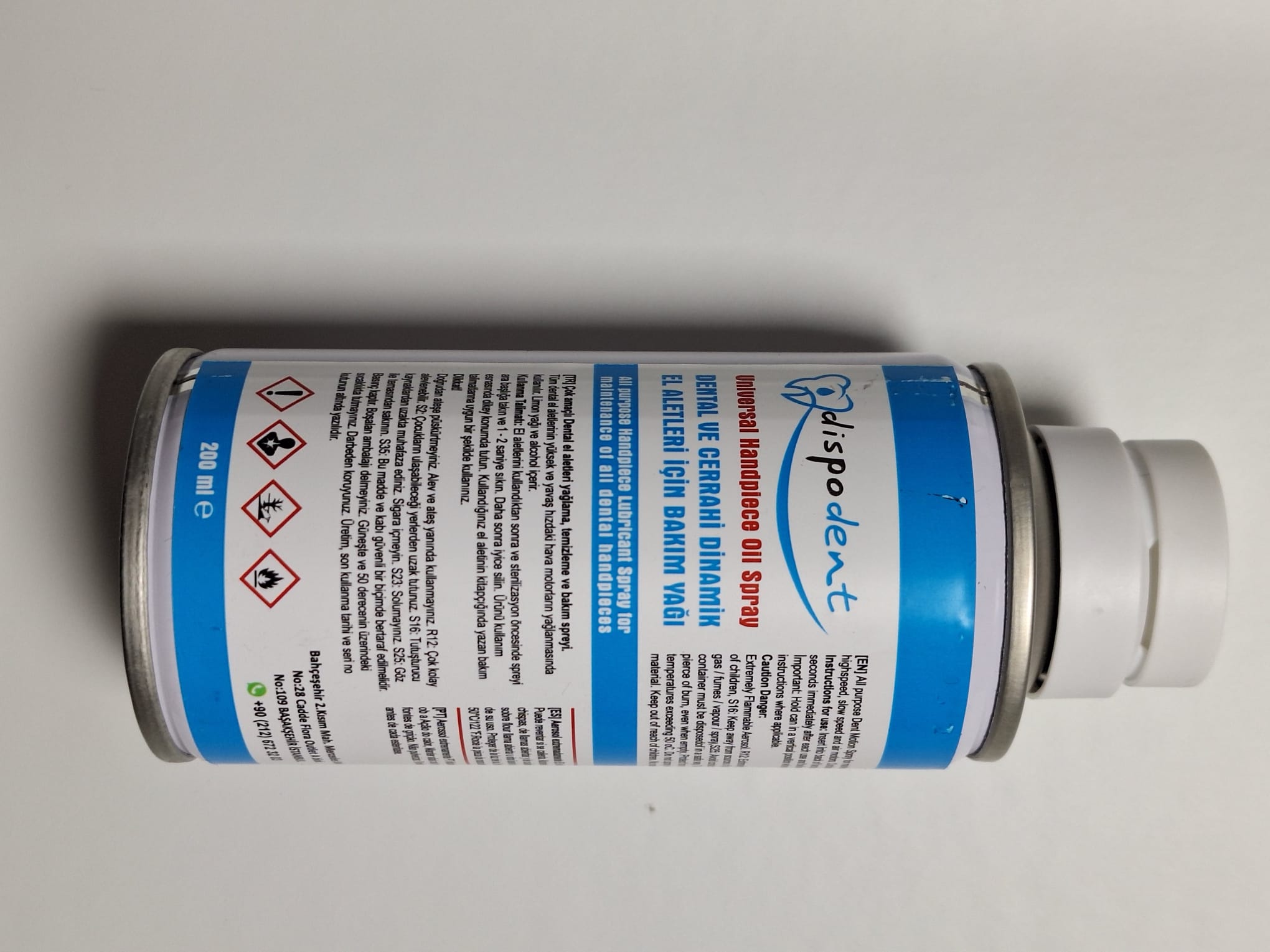 Dispodent Başlık Yağlama Bakım Yağı 200ml