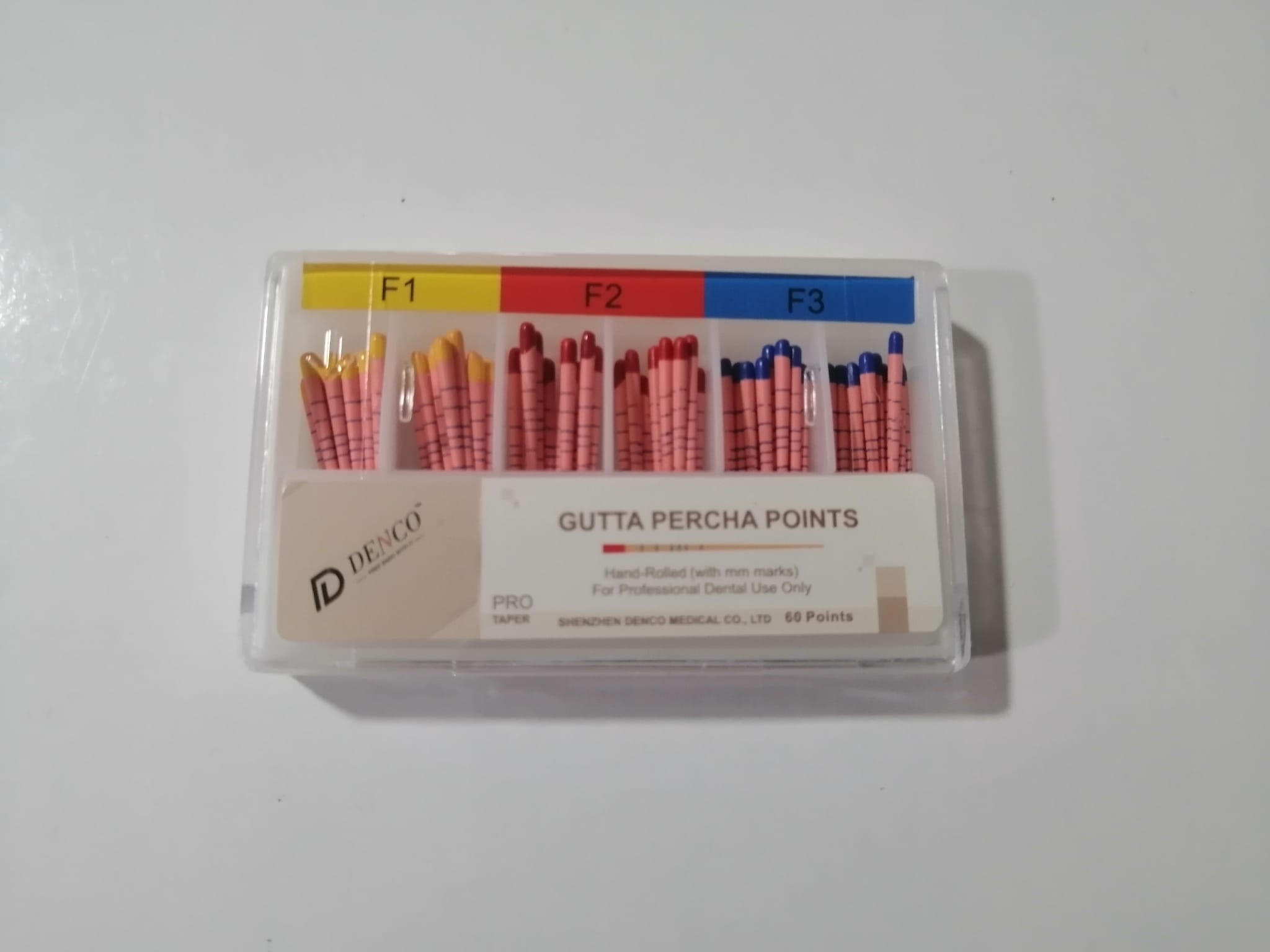 PROTAPER İÇİN AÇILI GUTTA PERKA F1-F2-F3 ASORTİ