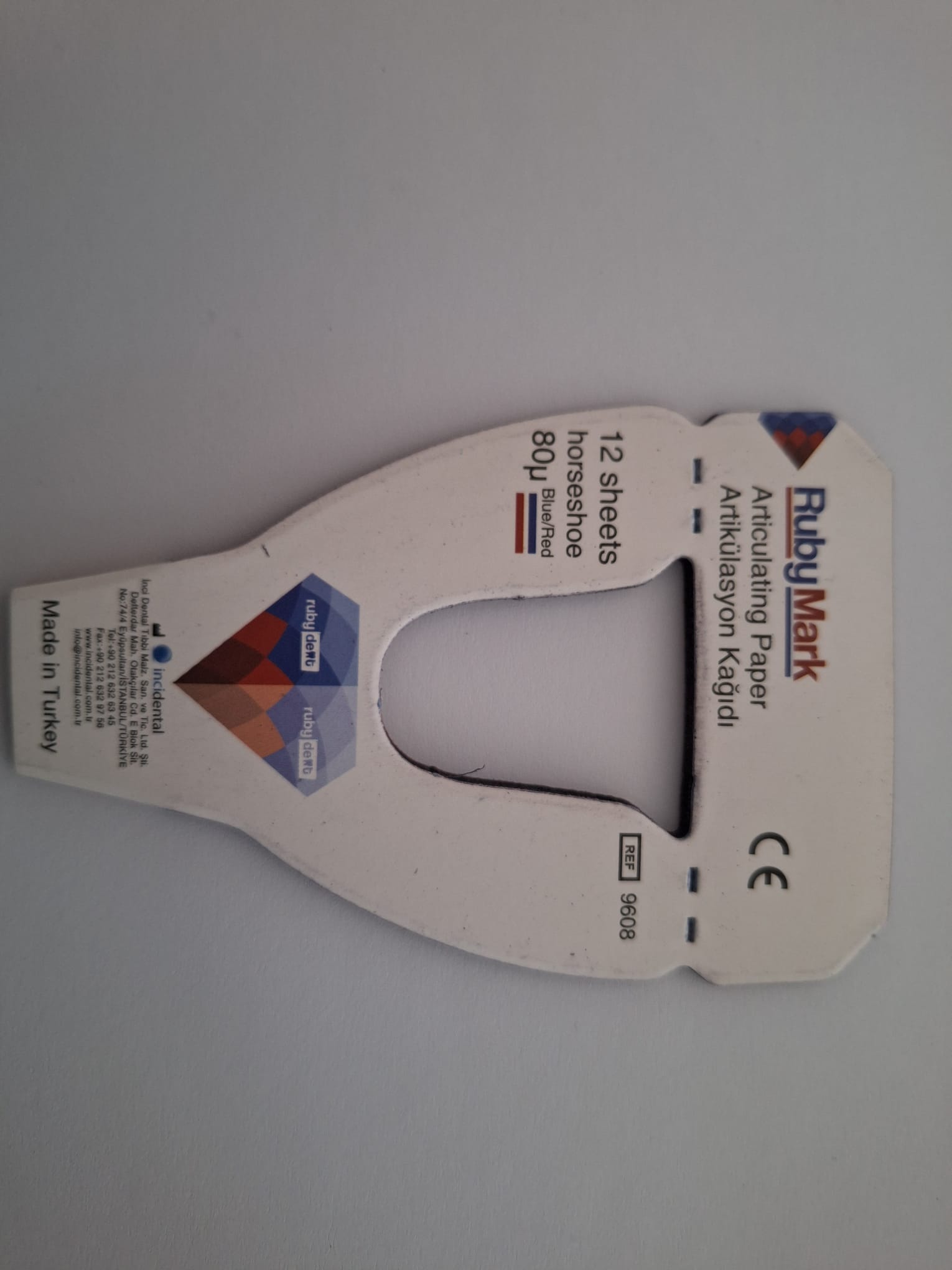 RubyMark Artikülasyon Kağıdı Nal 1 Deste