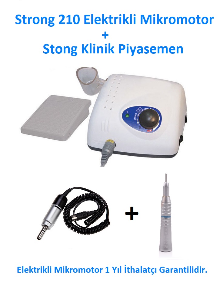 Strong 210 Elektrikli Mikromotor+Piyasemen